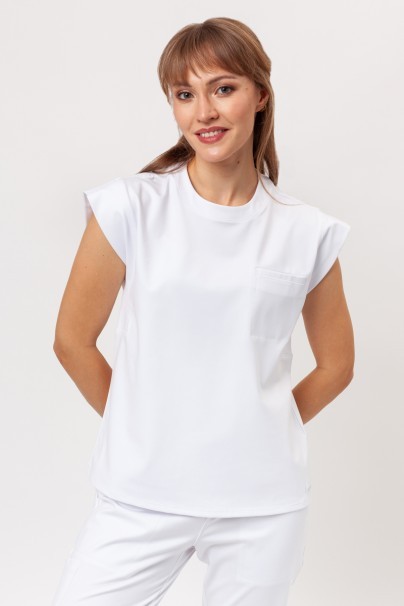 Bluza medyczna damska Cherokee Achieve Crew Neck biała-1