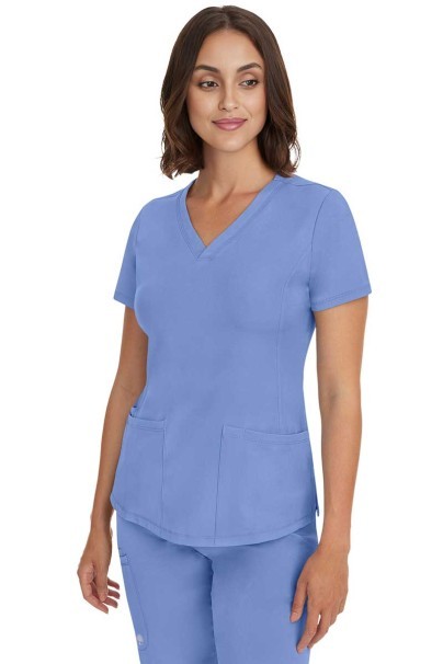 Bluza medyczna damska Healing Hands Monica V-neck klasyczny błękit-1