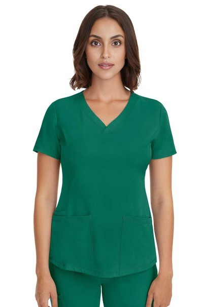 Bluza medyczna damska Healing Hands Monica V-neck zielona-1