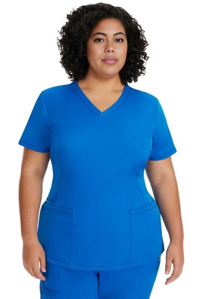 Bluza medyczna damska Healing Hands Monica V-neck królewski granat-1
