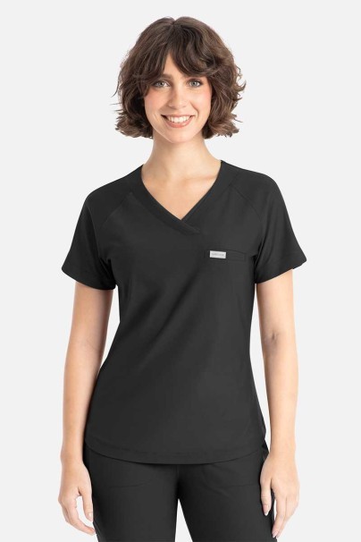Bluza medyczna damska Maevn Embrace Luna czarna-1