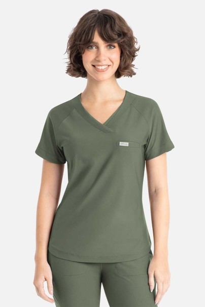 Bluza medyczna damska Maevn Embrace Luna oliwkowa-1