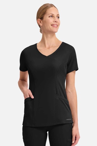 Bluza medyczna damska Healing Hands Madison czarna-1