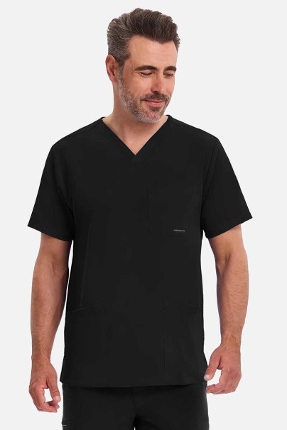 Bluza medyczna męska Healing Hands Matthew V-neck czarna-1
