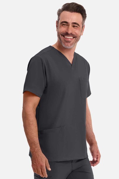 Bluza medyczna męska Healing Hands Matthew V-neck szara-1