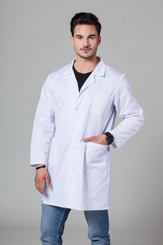 Fartuch medyczny męski klasyczny Sunrise Uniforms biały-1