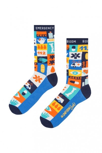 Kolorowe skarpetki Emergency Room - UniformSocks-1