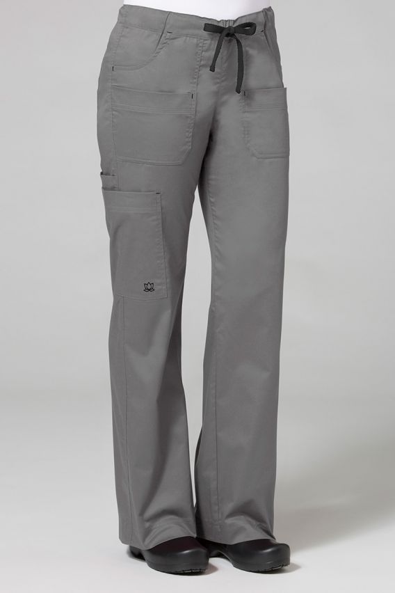 Spodnie medyczne damskie Maevn Blossom (elastic) szare-1