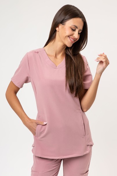 Bluza medyczna damska Uniforms World 518GTK™ Lucy Pastelowy róż-1