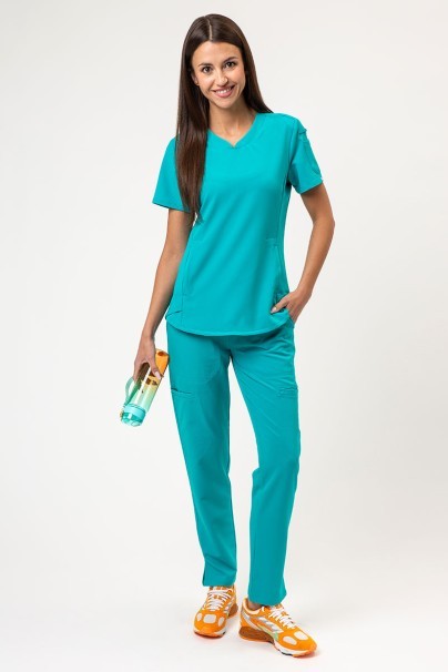 Komplet medyczny damski Uniforms World 518GTK™ (bluza Lucy, spodnie Alivia) morski błękit-1