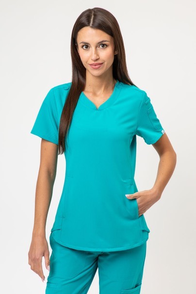 Bluza medyczna damska Uniforms World 518GTK™ Lucy morski błękit-1