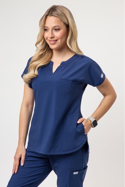 Bluza medyczna damska Maevn Momentum Dolman ciemny granat-1