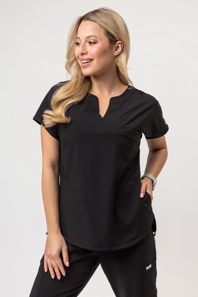 Bluza medyczna damska Maevn Momentum Dolman czarna-1