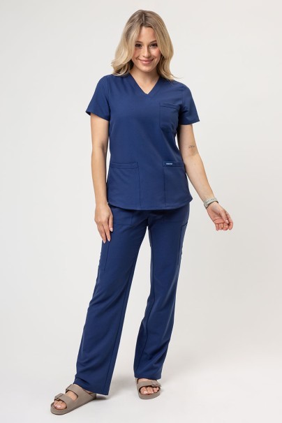 Komplet medyczny damski Cherokee Ultra (bluza 3-pocket, spodnie Cargo) ciemny granat-1