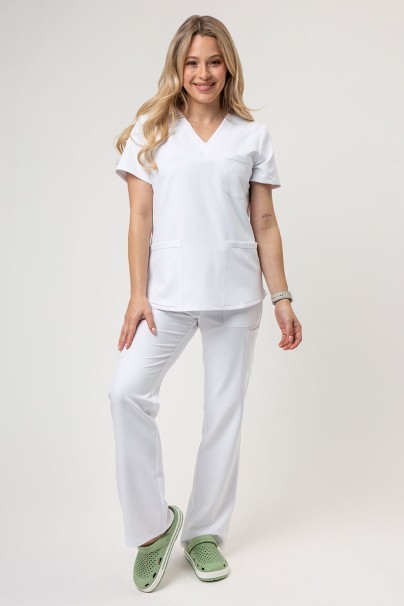 Komplet medyczny damski Cherokee Ultra (bluza 3-pocket, spodnie Cargo) biały-1