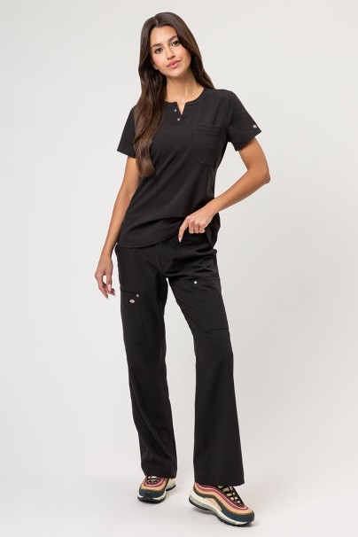 Komplet medyczny damski Dickies EDS NXT (bluza Round Neck, spodnie Wide Leg) czarny-1