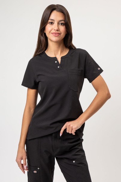 Bluza medyczna damska Dickies EDS NXT Round Neck czarna-1