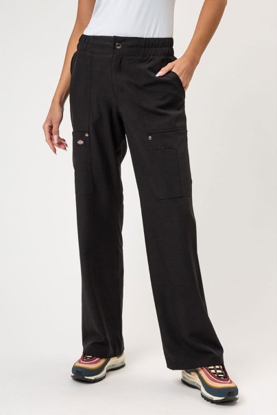 Spodnie medyczne damskie Dickies EDS NXT Wide Leg czarne-1