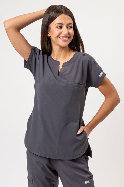 Bluza medyczna damska Maevn Momentum Dolman szara-1