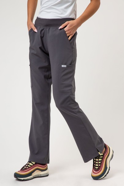 Spodnie medyczne damskie Maevn Momentum Flare Leg szare-1