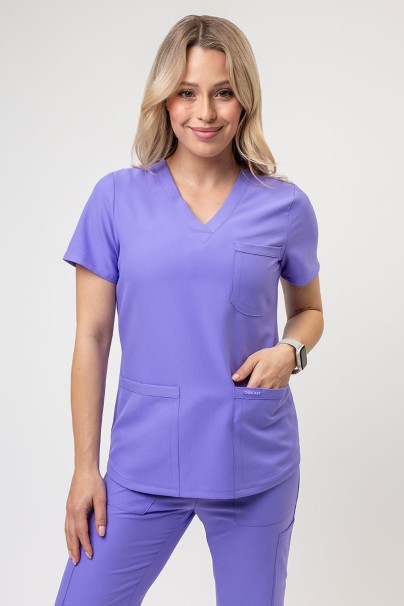 Bluza medyczna damska Cherokee Ultra 3-pocket lawendowa-1