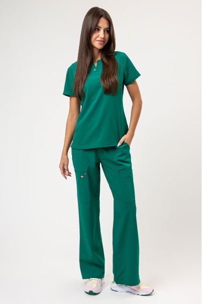 Komplet medyczny damski Dickies EDS NXT (bluza Round Neck, spodnie Wide Leg) zielony-1