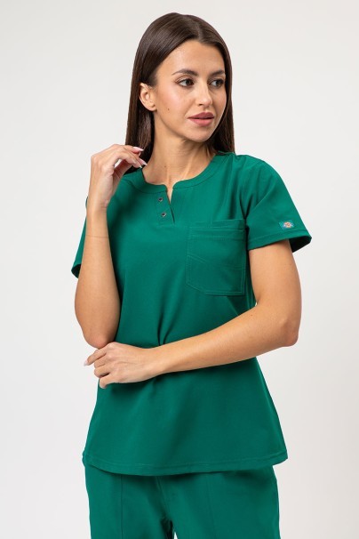 Bluza medyczna damska Dickies EDS NXT Round Neck zielona-1