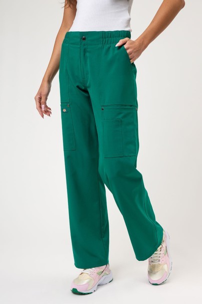 Spodnie medyczne damskie Dickies EDS NXT Wide Leg zielone-1