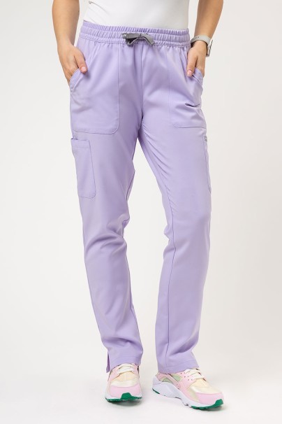Spodnie medyczne damskie Maevn Momentum 6-pocket lawendowe-1