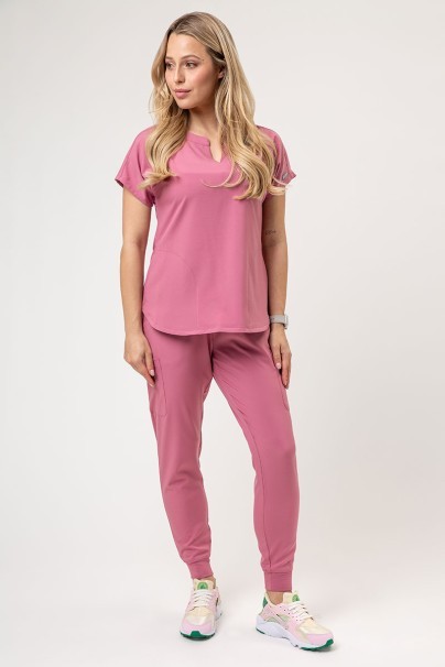Komplet medyczny damski Maevn Momentum (bluza Dolman, spodnie Jogger) pastelowy róż-1