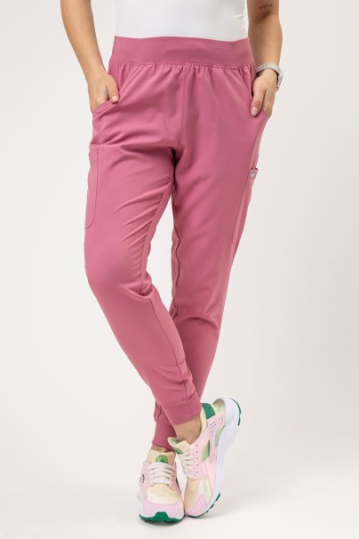 Spodnie medyczne damskie Maevn Momentum Jogger pastelowy róż-1