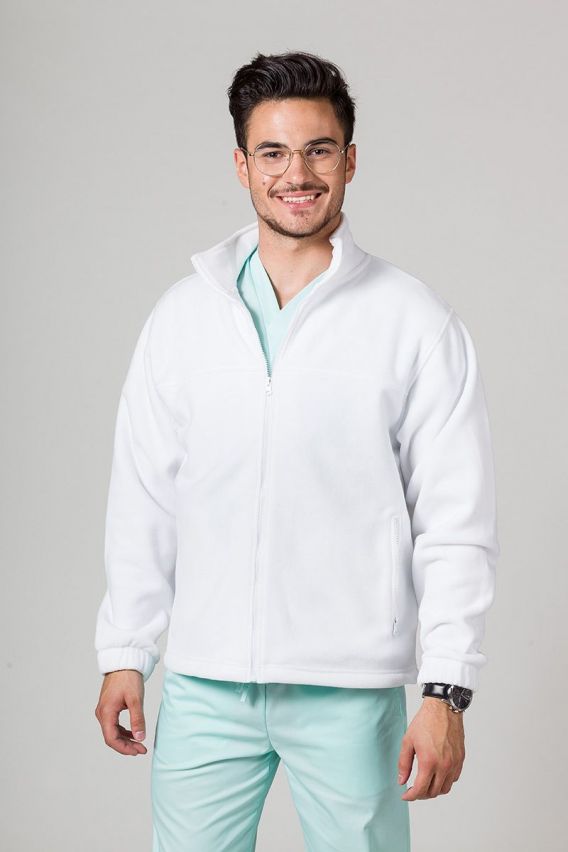 Bluza polarowa męska Malfini Fleece Jacket biała-1