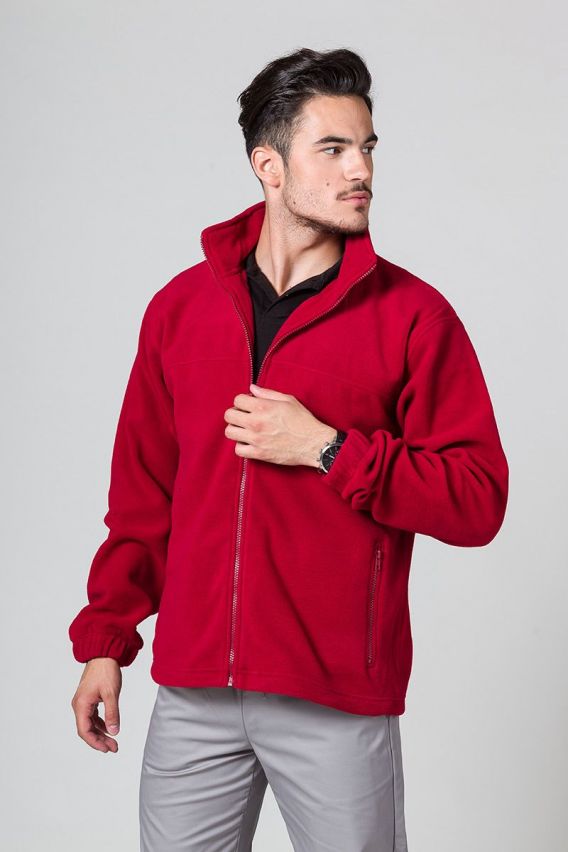 Bluza polarowa męska Malfini Fleece Jacket czerwona-1