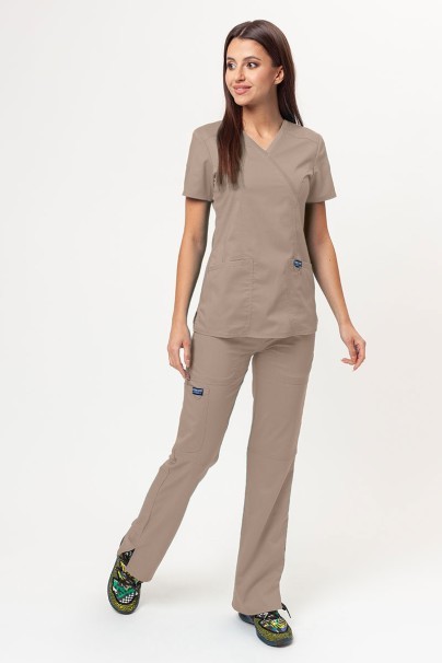 Komplet medyczny damski Cherokee Revolution (bluza Mock, spodnie Straight) beżowy-1