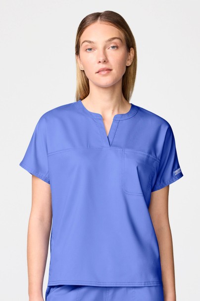 Bluza medyczna damska Cherokee Revolution Mandarin Collar klasyczny błękit