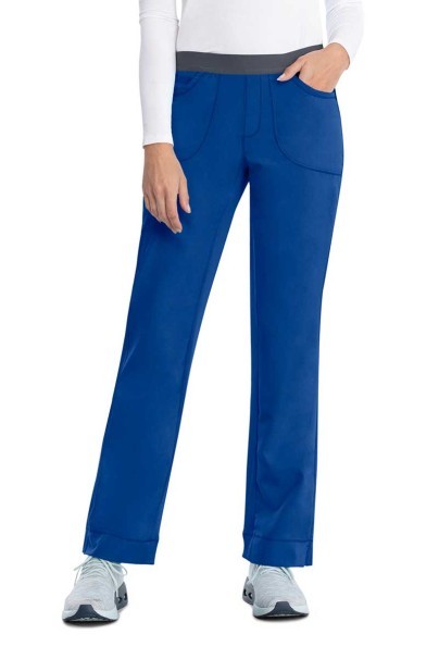 Spodnie medyczne damskie Cherokee Infinity Slim Pull-on granatowe-1