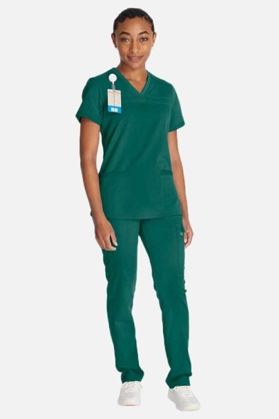 Komplet medyczny damski Dickies Balance (bluza V-neck, spodnie Mid Rise) zielony-1
