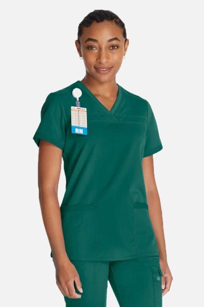 Bluza medyczna damska Dickies Balance V-neck Top zielona-1