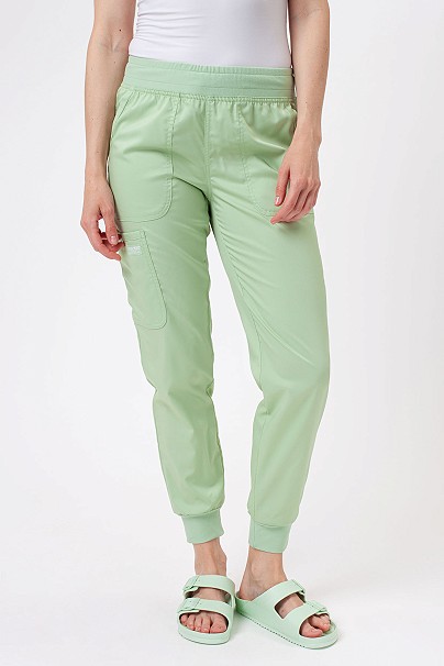 Spodnie medyczne damskie Cherokee Revolution Mid Rise jogger pistacjowe