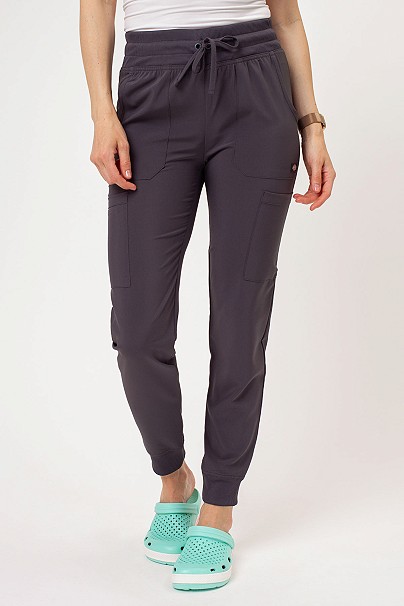 Spodnie medyczne damskie Dickies EDS Essentials Mid Rise jogger szare