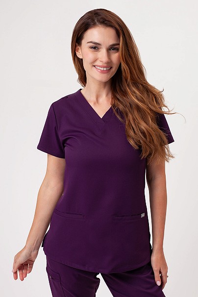 Bluza medyczna damska Sunrise Lite Shift bakłażanowa