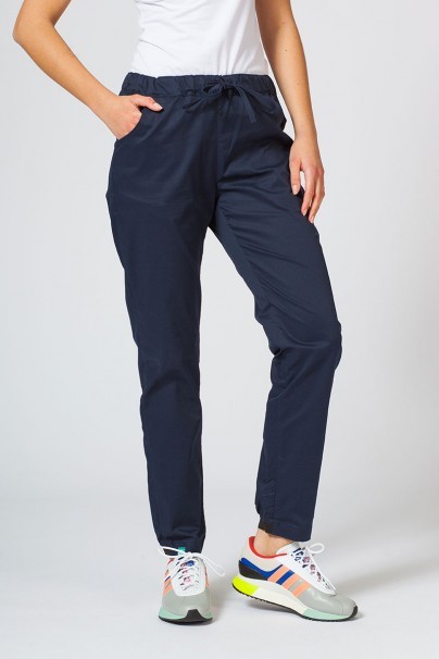 Spodnie medyczne damskie Sunrise Uniforms Active Loose ciemny granat-1