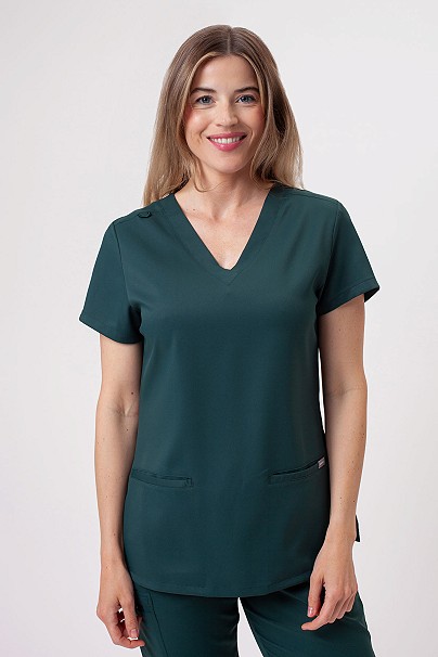 Bluza medyczna damska Sunrise Lite Shift butelkowa zieleń