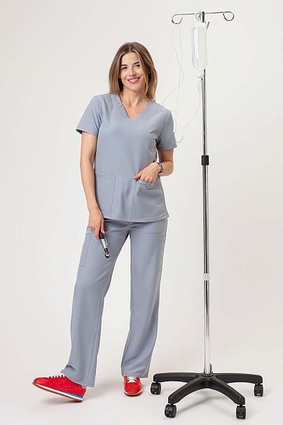 Komplet medyczny damski Cherokee Ultra V-neck popielaty