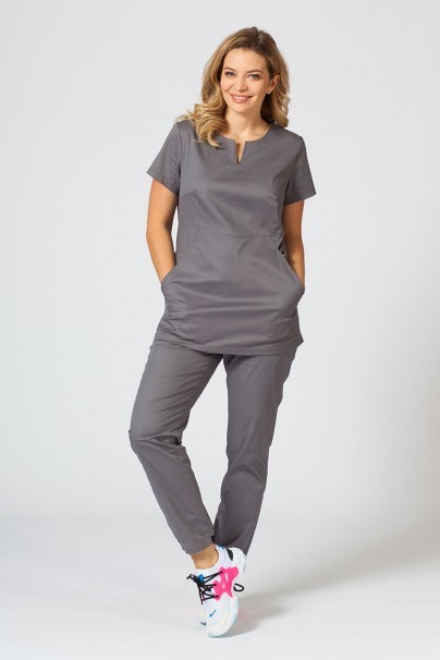 Komplet medyczny damski Sunrise Uniforms Active (bluza Kangaroo, spodnie Loose) szary-1