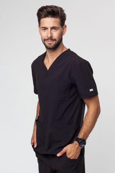 Bluza medyczna męska Maevn Momentum Men V-neck czarna-1