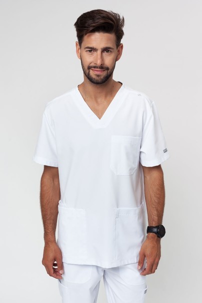 Bluza medyczna męska Maevn Momentum Men V-neck biała-1