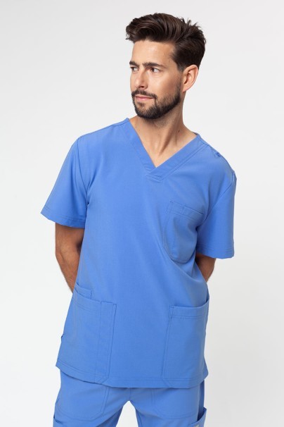 Bluza medyczna męska Maevn Momentum Men V-neck klasyczny błękit-1