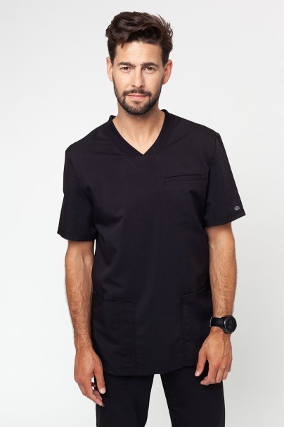 Bluza medyczna męska Dickies Balance Men V-neck czarna-1