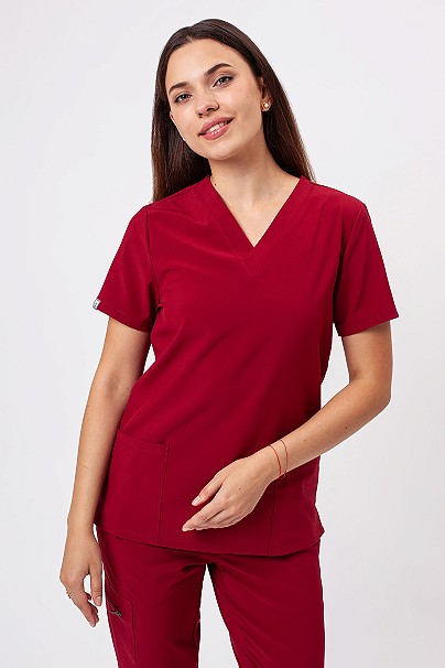 Bluza medyczna damska Sunrise Move Pulse burgundowa